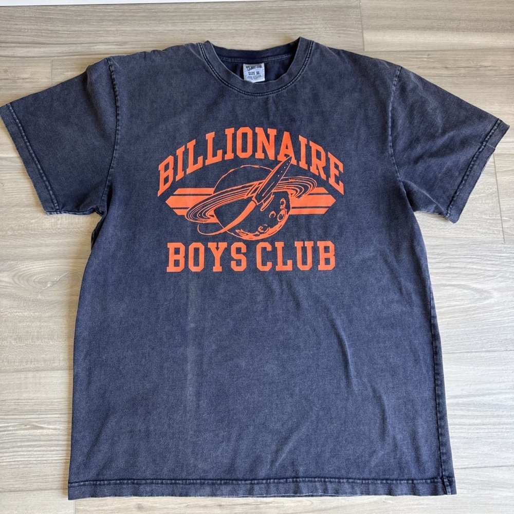 Y2K Billionaire Boys Club Navy Orange Rocket Astronaut T-Shirt Men’s‎ XL